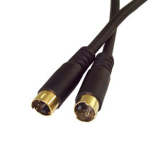 SVHS Male to Male 4 Pin Gold Plug Cable- 6'