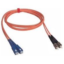 Duplex MultiMode 62.5u/125 SC/ST Fiber Optic Patch Cable 1 meter
