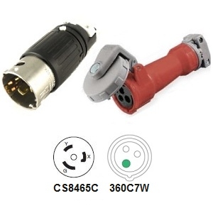 CA Standard CS8465C to 360C7W Plug Adapter CA Standard CS8465C to 360C7W Plug Adapter