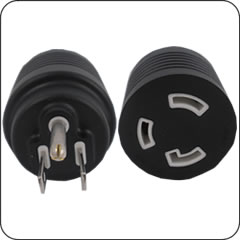 Plug Adapter NEMA 5-15 Plug to L5-30 Connector Block Adapter