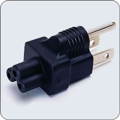 NEMA 5-15 Plug to C5 Block Adapter