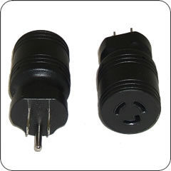 Plug Adapter NEMA 5-15 Plug to NEMA L5-15 Connector Block Adapter