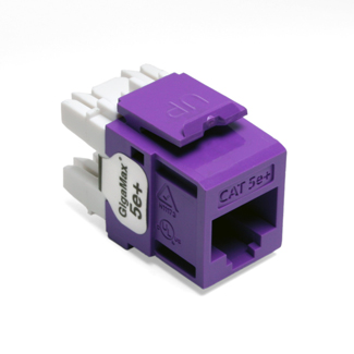 Leviton GigaMax 5e+ QuickPort Connector CAT 5e Purple