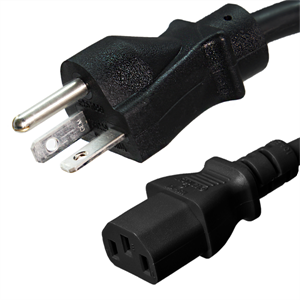 NEMA 6-20P to IEC320 C13 Power Cable - 15A - 8Ft