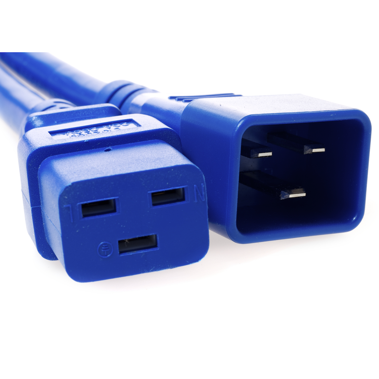 1 Feet C20 TO C19 PDU to Server 20 Amp Power Cord- Blue