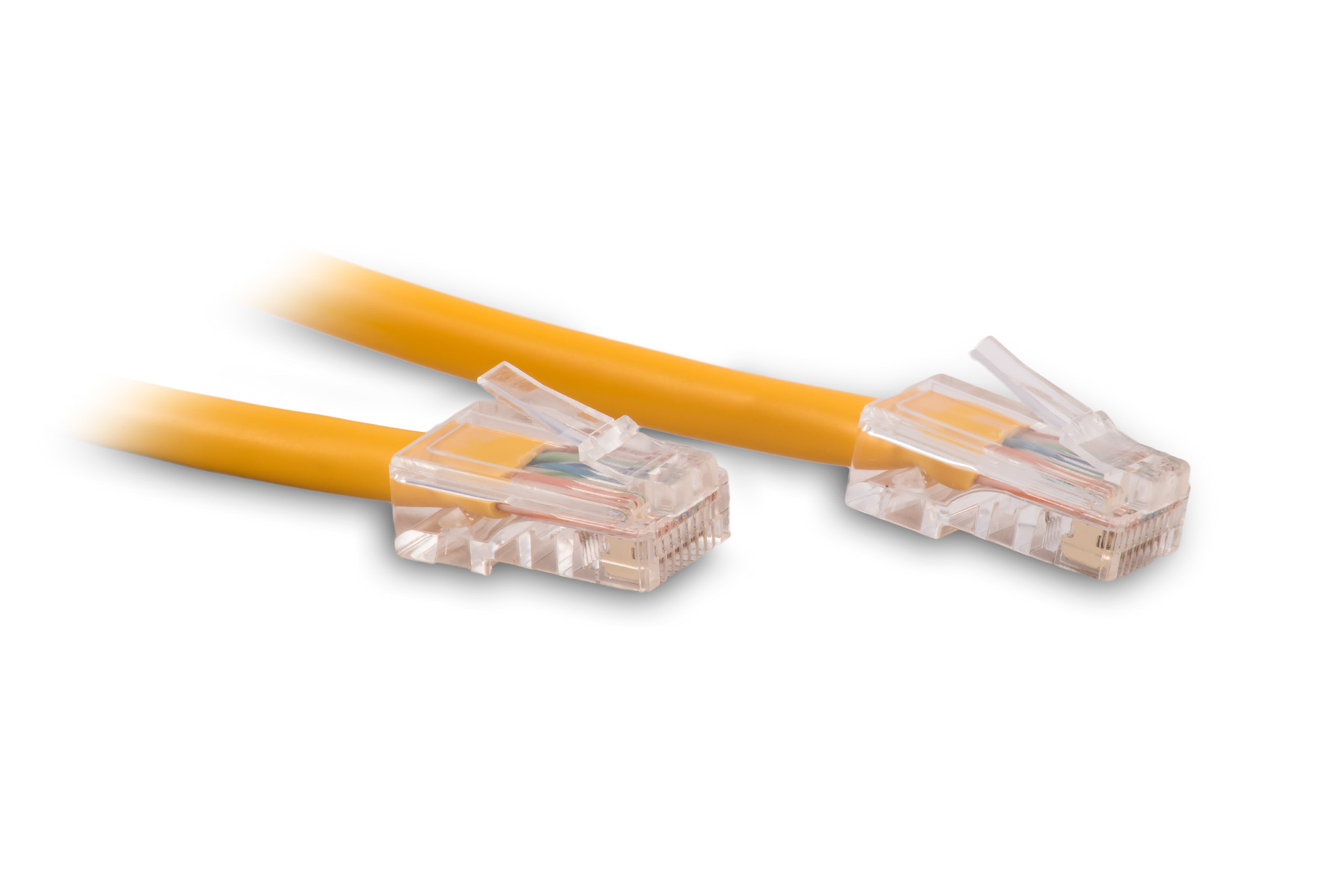 6Ft  Yellow Cat5e Network Patch Cable 350MHz RJ45