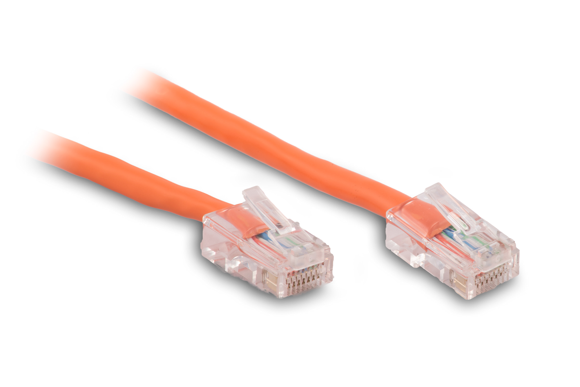 0.5FT Orange Cat6 550MHz Network Patch Cable (Bootless)