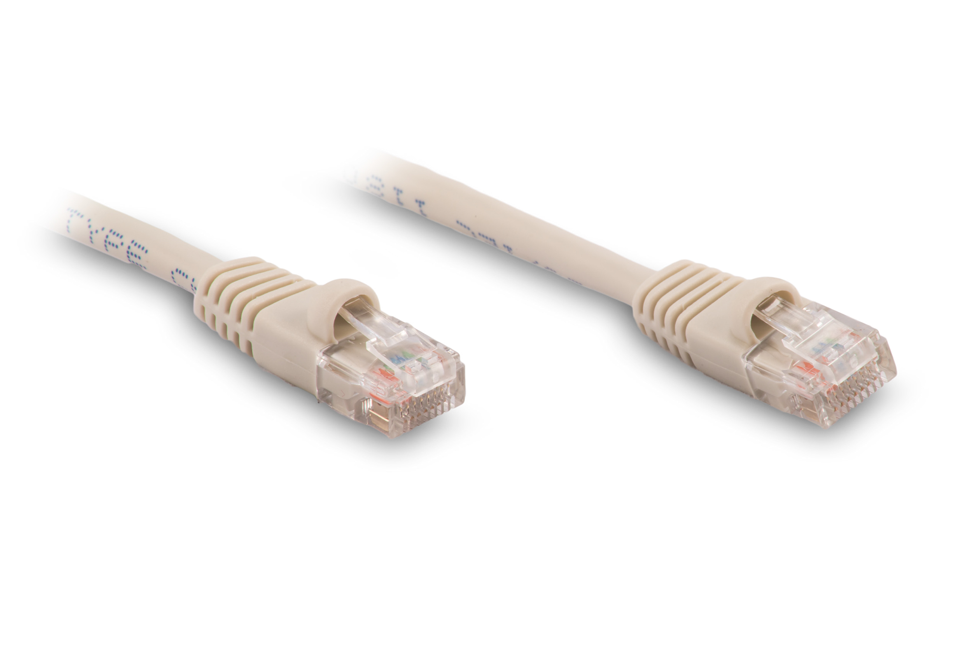 1ft Cat5e Ethernet Patch Cable - Gray Color - Snagless Boot
