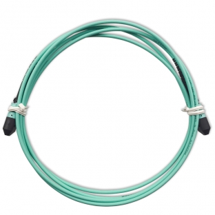 MPO 12 Connector OM4 Fiber Optic Cable- 1 Meter