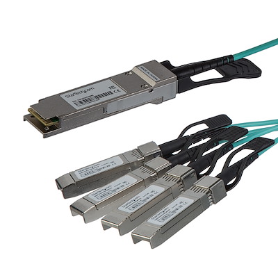 3m (9.84ft) Cisco Compatible 40G QSFP+ to 4x10G SFP+ Breakout Active Optical Cable