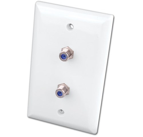 HD- Dual 1 GHz Video Wall Plate- Ivory