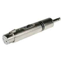 XLR SwitchABLE XFORM Female to 6.3mm (1/4in) Male Adapter