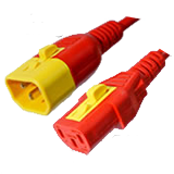 C13 to C14 PDU Cable with V Lock- Red