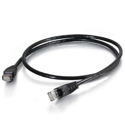 1ft TAA Compliant Cat5E 125 MHz Stranded Snagless Patch Cable - Black