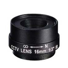 16.0mm 1 Megapixel Fixed Iris F1.8 1/3 CS Mount Lens