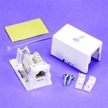 Cat5E 1Port Surface Mount Box w/Jack