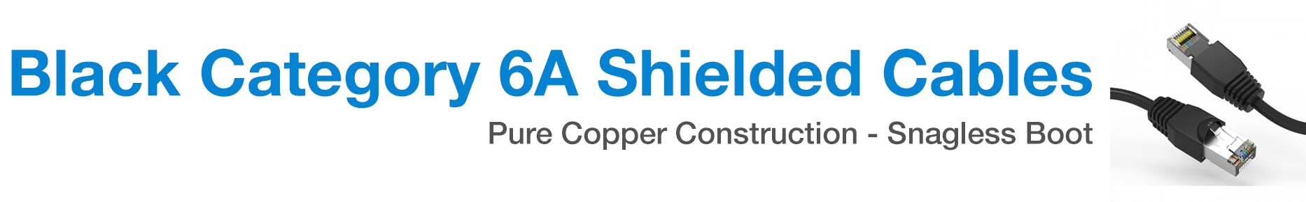 Category 6A Shielded Cables- Black