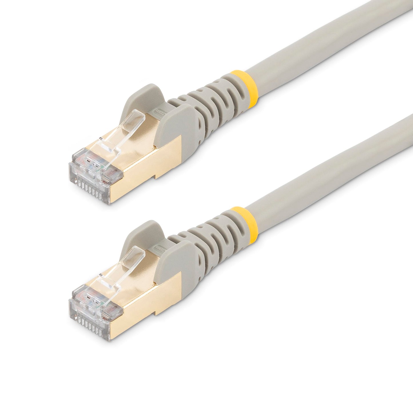 6 Inch - Cat6A 10GB POE Shielded Ethernet Cable up to 100Watts - 3 Pack - Gray