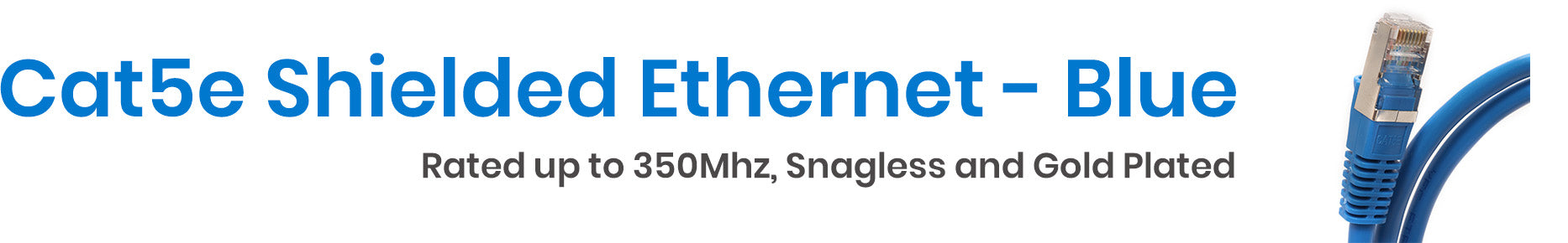 Category 5e Shielded Ethernet Cables - Blue