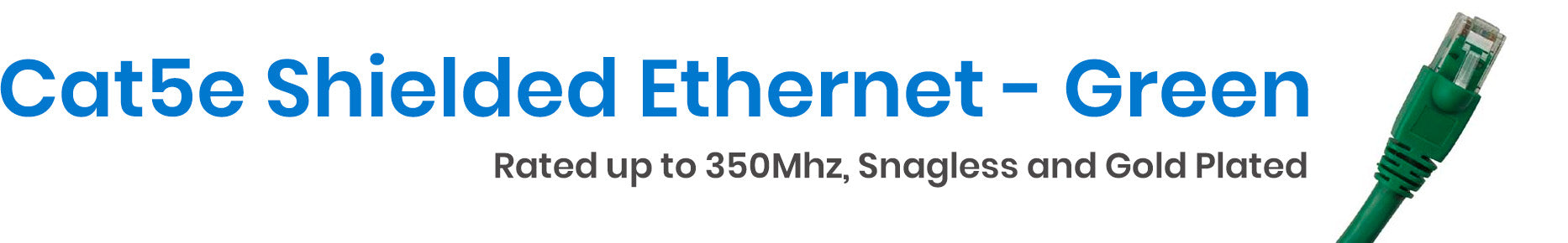 Category 5e Shielded Ethernet Cables - Green