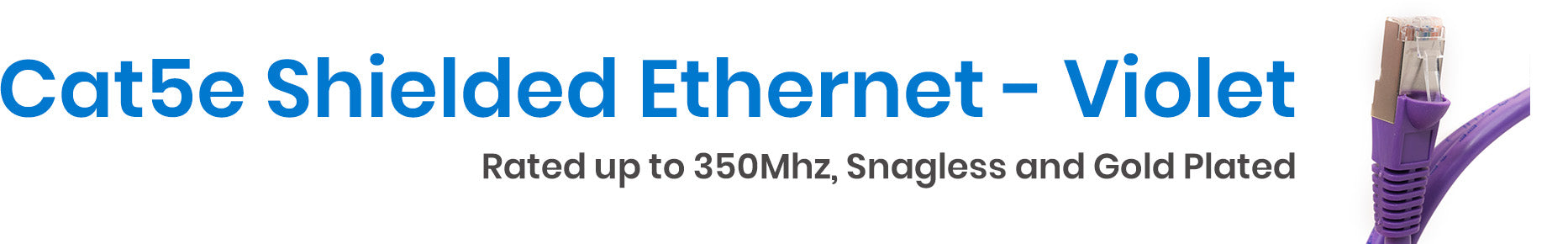 Category 5e Shielded Ethernet Cables - Violet