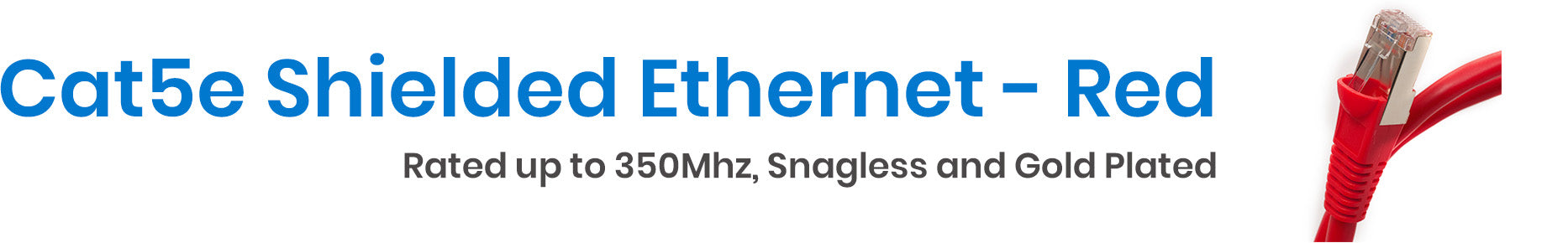 Category 5e Shielded Ethernet Cables - Red