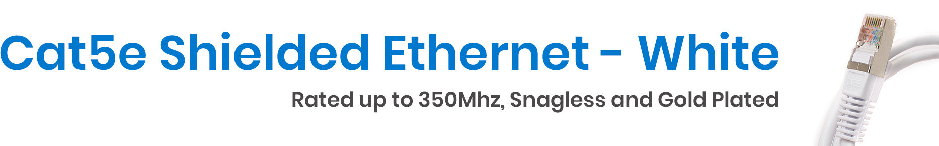 Category 5e Shielded Ethernet Cables - White