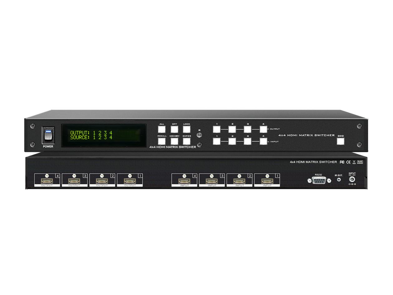 4x4 HDMI HDTV Matrix Routing Switcher Selector - NO LOGO