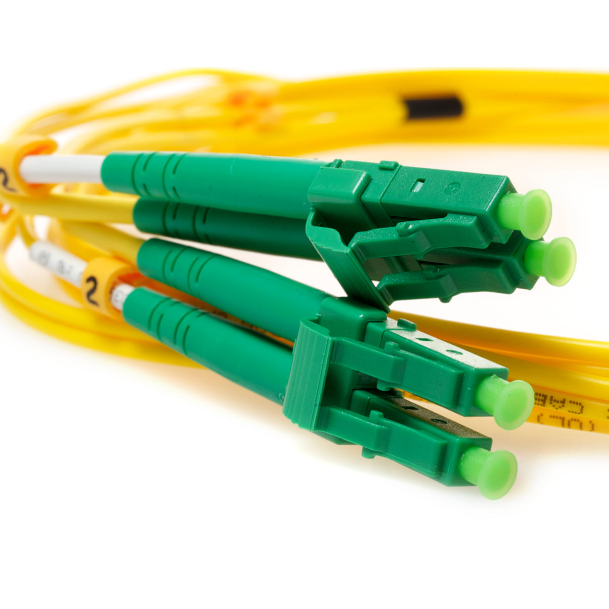10 Meter LC APC/LC APC Duplex SingleMode 9/125 Fiber Optic Patch Cable