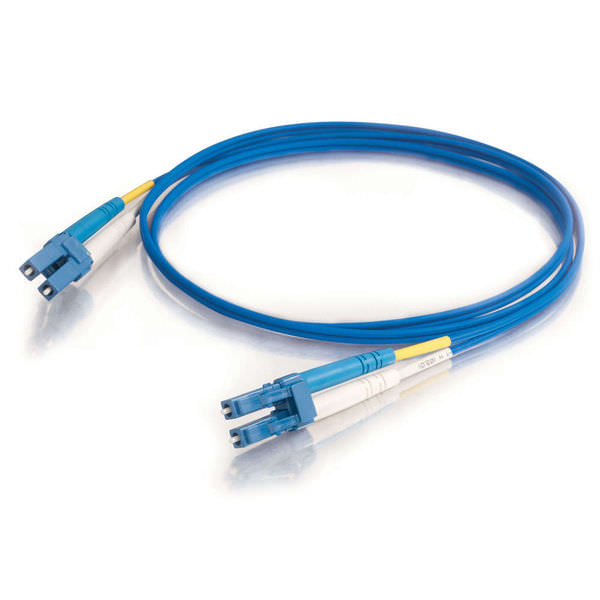 LC TO LC 9/125 Duplex Singlemode Fiber Optic Cable-3 Meter Blue Jacket