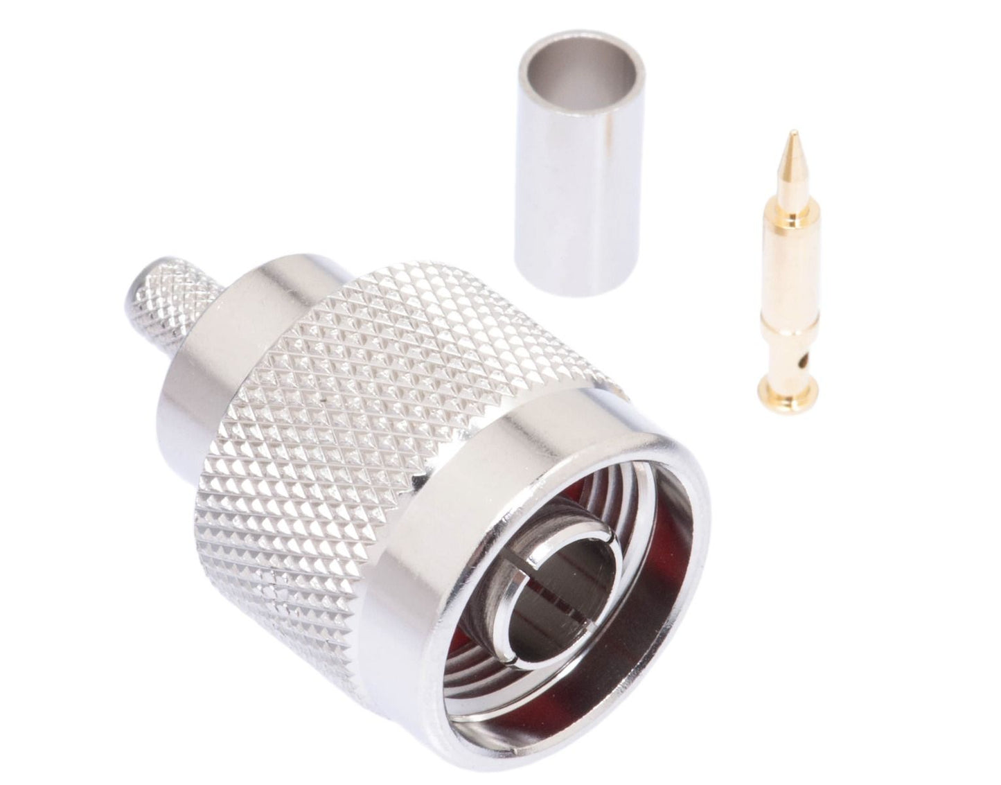 N Type RG58 Male 3 Piece Crimp Connector