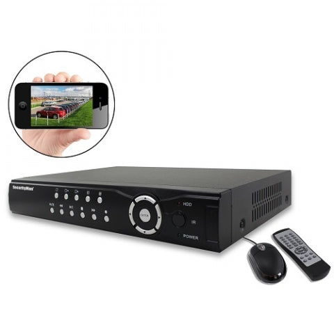 8-Channel Mobile and Web Accessible Network Digital Video Recorder w/320GB recordable space