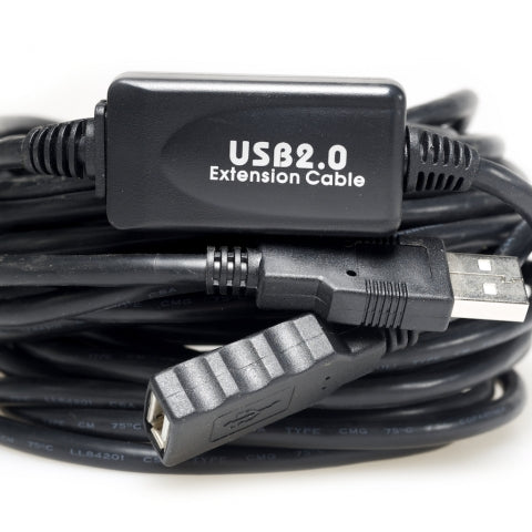 65ft 20M USB 2.0 A Male to A Female Active Extension / Repeater Cable (Kinect & PS3 Move Compatible)