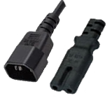 C14 Plug to C7 Connector 6 Foot 2.5amp Power Cable