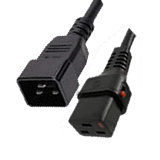 C20 TO C19 PDU IEC Locking Cord 4'