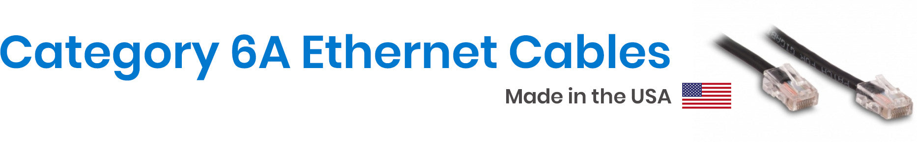 Cat6A Ethernet Cables Made in the USA