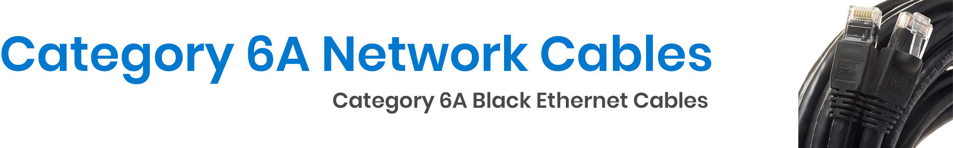 Category 6A Black Network Cables