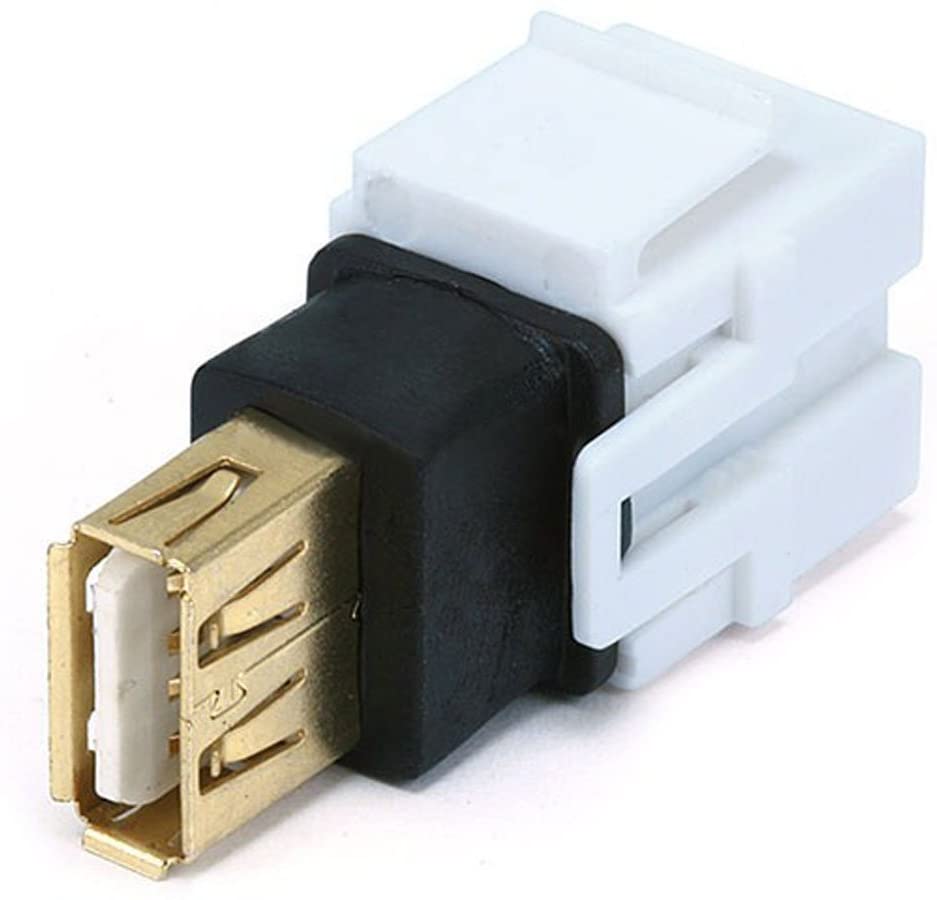 Keystone Jack - USB 2.0 A Female to A Female Coupler Adapter