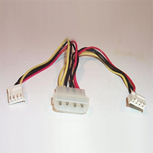 "8"" Long 5.25"" to 2 3.5"" Y Adapter Cable"