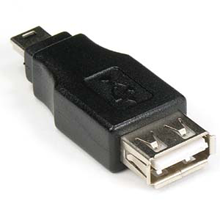 USB A-Female to Mini B 5Pin Male Gender Changer