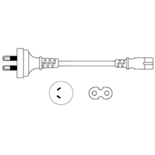 Australia NG AS3112 to IEC C7 - 10A- 2 METER