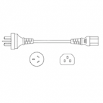 China GB2099 to IEC C13 10A 250V - 2.5 Meter