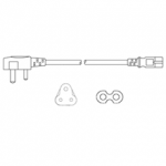 India IA6A3 to IEC C7 6A 250V - 72inch