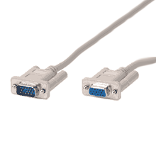 15FT HD15M to HD15F VGA Monitor Extension Cable