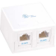 Cat6 2Port Surface Mount Box w/Jack