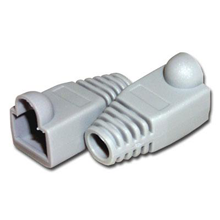 RJ45 Gray Strain Relief Boot-Bag of 10