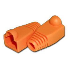 RJ45 Orange Strain Relief Boot-Bag of 10