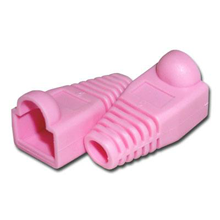 RJ45 Pink Strain Relief Boot-Bag of 10