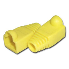 RJ45 Yellow Strain Relief Boot-Bag of 10
