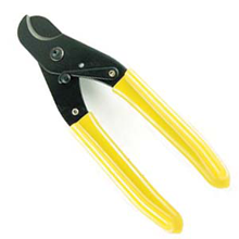 Coaxial Cable Cutter with yellow handles - shop cables.com.